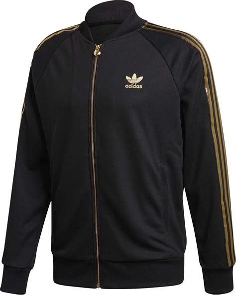 adidas jacke außen schwarz innen gold|Amazon.com: Adidas Gold Jacket.